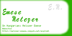 emese melczer business card